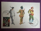 1974 ITALIAN MASKS COMMEMORATIVE POSTCARD