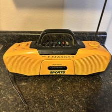 Vtg Sony Sports Boombox Water Resistant Model CFS-903 With Power Cord