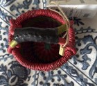 NWT Handmade African Mini Woven Market Basket With Leather  — photo 5