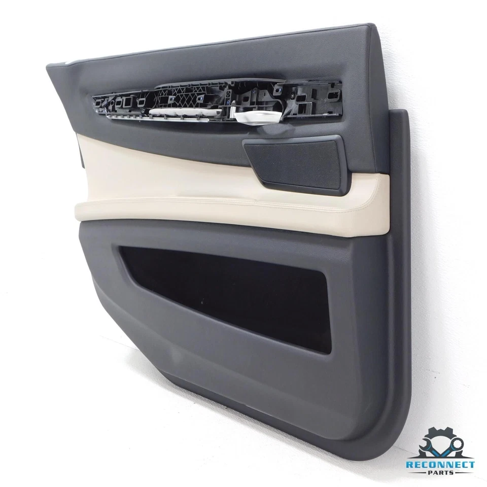 09-12 BMW 740Li 750Li F02 Rear Left Door Interior Trim Panel w/ Sunshade OEM - Image 2 of 4