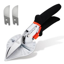 Miter Shears for Wood Trim, Adjustable 45 to 135 Degree Handheld Tool, Multi ...