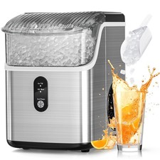Nugget Ice Makers Countertop, Pebble Ice Machine with Chewable Pellet Ice, 34...