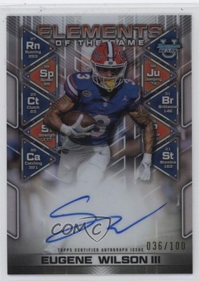 2024 Bowman U Elements of the Game /100 Eugene Wilson III #ETG-EW Auto 17wa