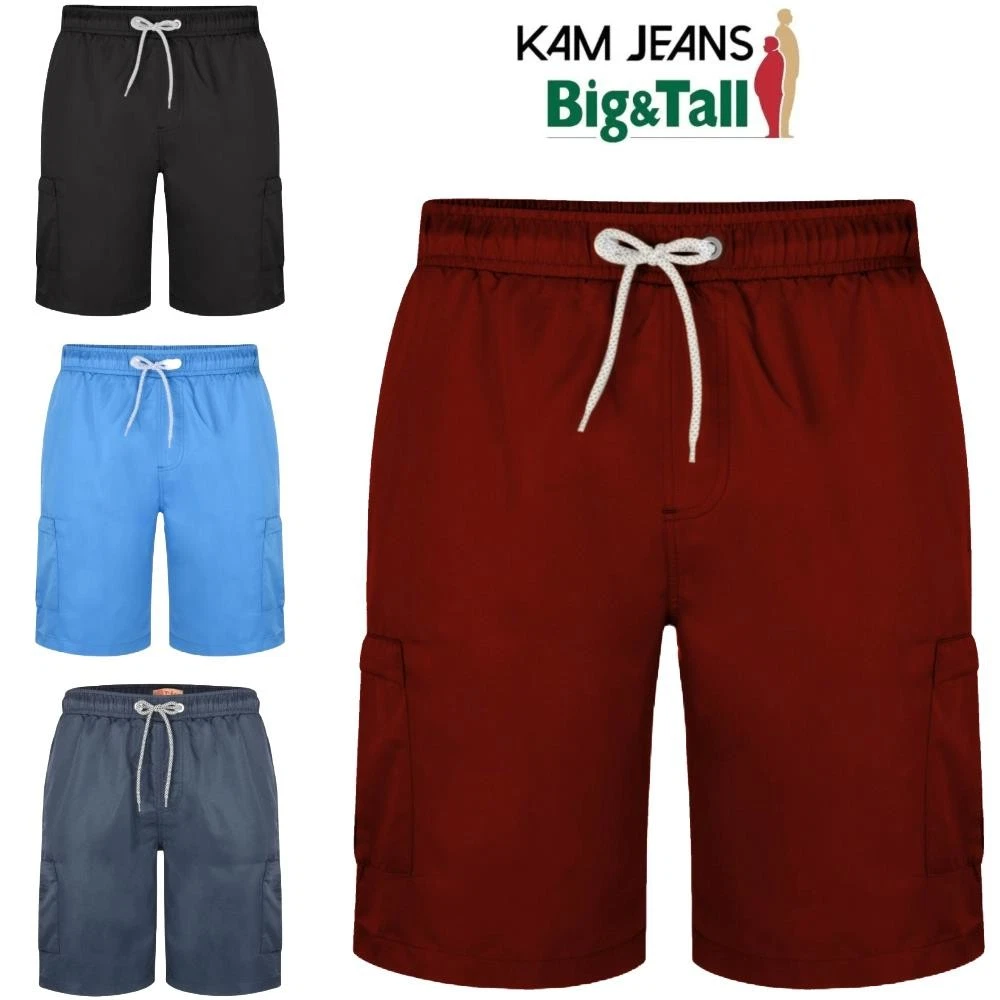 Kam Mens Plus Size Swim Shorts, Drawstring Waist Cargo Short for Men, UK 2XL-8XL
Opens in a new wind