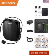 Rechargeable Mini Voice Amplifier - 10W Crisp Sound for Teachers and Coaches
