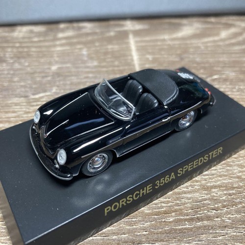 Kyosho 1/64 Porsche 356A Speedster Black White 2 Units - Picture 6 of 7
