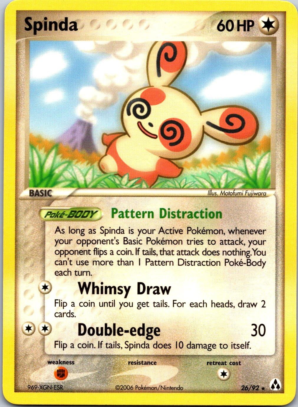 Spinda 26/92 Rare Legend Maker Pokemon Near Mint