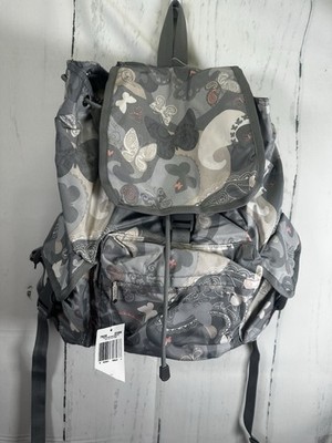 NWT LeSportSac Grey All A Flutter Butterfly Print Voyager Backpack