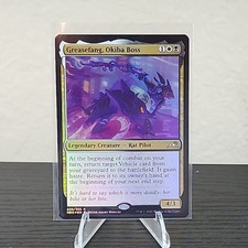 Greasefang Okiba Boss FOIL , Kamigawa Neon Dynasty , NM, MTG 