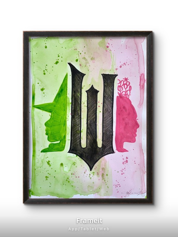 Original Wicked 3 Painting By Alannah Dyer- Acrylic 9x12 in. Broadway Theater