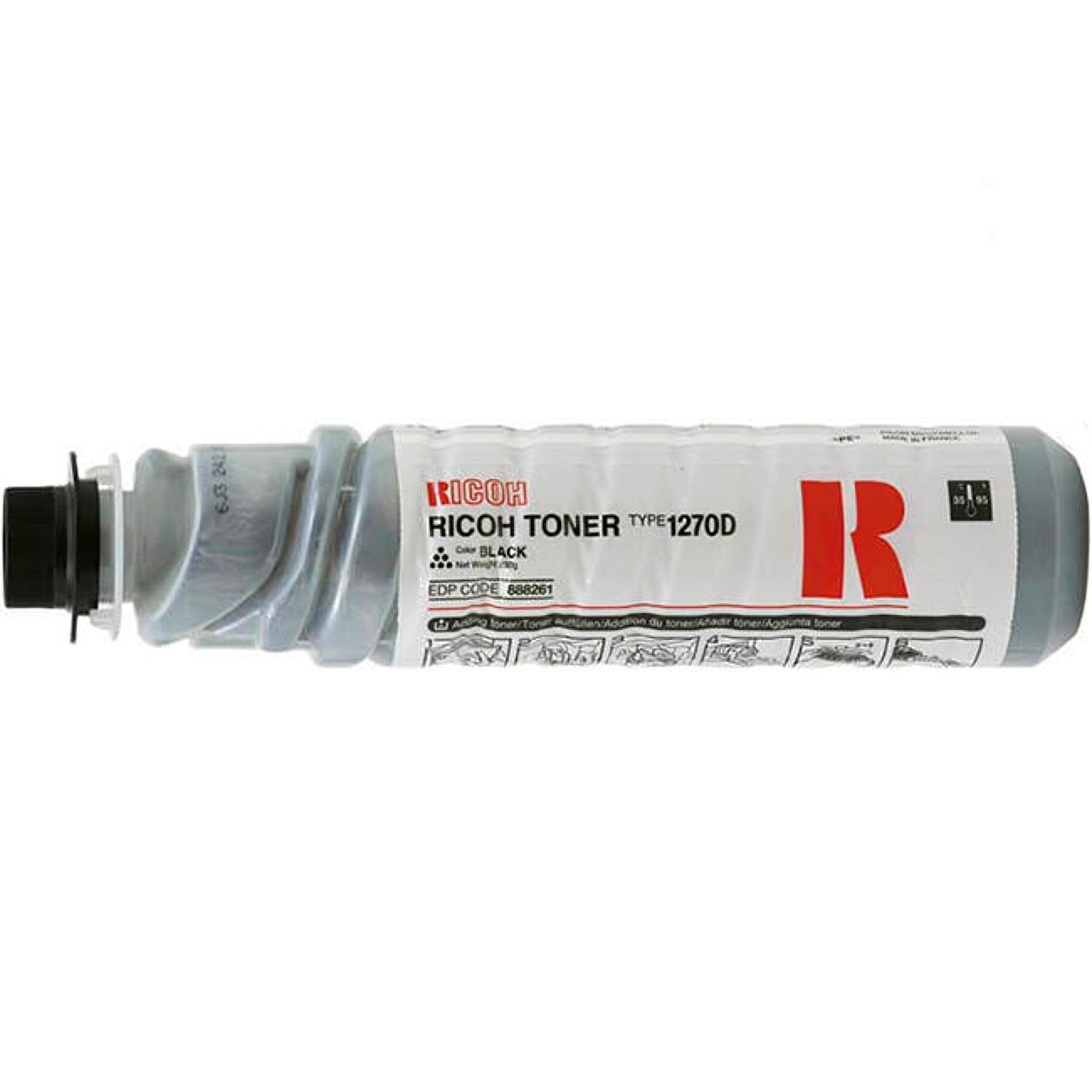 Original Ricoh Type 1270D Black Toner Cartridge (888261)