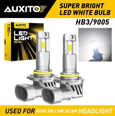 Auxito 2pcs Super Bright 9005 LED Bulbs Headlight FIT For Ford High Beam 6500K