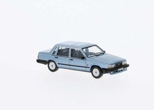 Brekina Automodelle PCX870661 HO Assembled Met Light Blue 1984 Volvo 740 Sedan