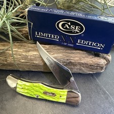 Case Folding hunter Key Lime Green Bone Limited Edition 2004 Model Mint In Box
