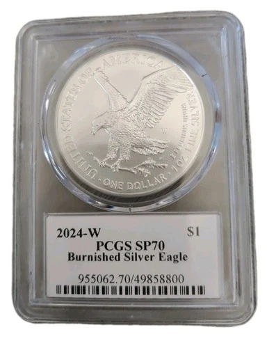 2024-W Burnished American Silver Eagle PCGS SP 70 Ultra Label from Ultra Breaks!