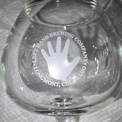 Left Hand Brewing Company  Longmont Colorado Sniffer Glass