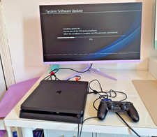 Sony PlayStation 4 Slim 1 TB Black Console with Controller and Leads PS4