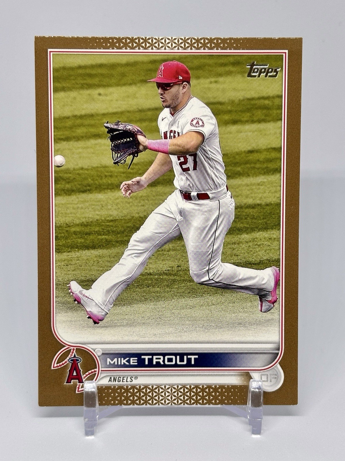 2022 Topps Series 1 Mike Trout Gold /2022 Angels #27