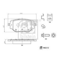 Satz Bremsbeläge Bremsklötze hinten für Opel Vivaro C K0 Zafira Life | 239135