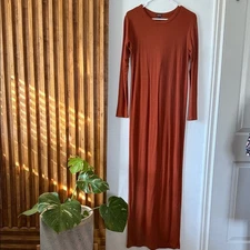 BLEUSALT The Long Sleeve Crew Dress. Size 3/ 10-12 Large
