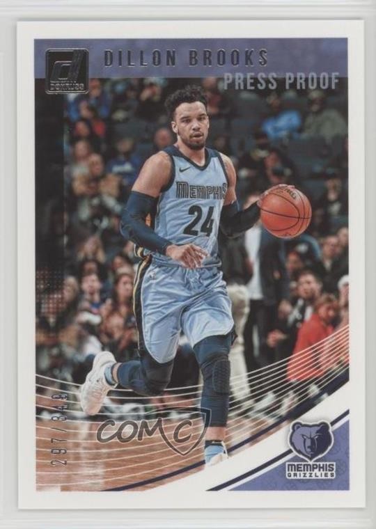 2018-19 Panini Donruss Press Proof Silver 297/349 Dillon Brooks #124 6f8