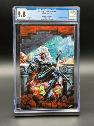 Amazing Spider-Man #65 CGC 9.8 (2025) - Black Cat - Manhanini Virgin Edition