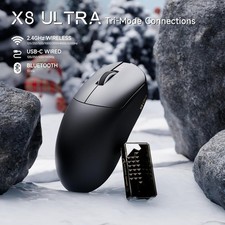 ATTACK SHARK X8ULTRA Wireless Gaming Mouse, 42000 DPI PAW3950MAX Sensor