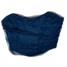 Zara Corset Boning Cropped Draped Tule Strapless Party Club Mini Top Lingerie