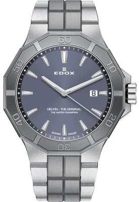 EDOX Delfin The Original 53021-3GM-GIN Quarzwerk Herren-Armbanduhr