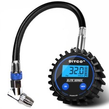 Diyco D1 Mk2 Blue Digital Tire Pressure Gauge 5-125 Psi W Digital Hold