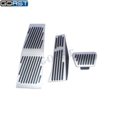 Foot rest pad brake fuel accelerator pedal for BMW E60 5 6 series AT with M logo