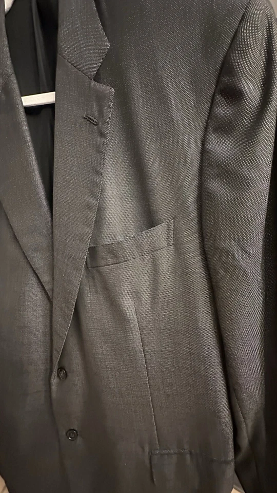 Blazer BRIONI 48/R Cachemira Excelente Estado Gris Carbón Chaqueta Abrigo Deportivo Foto 2 de 4