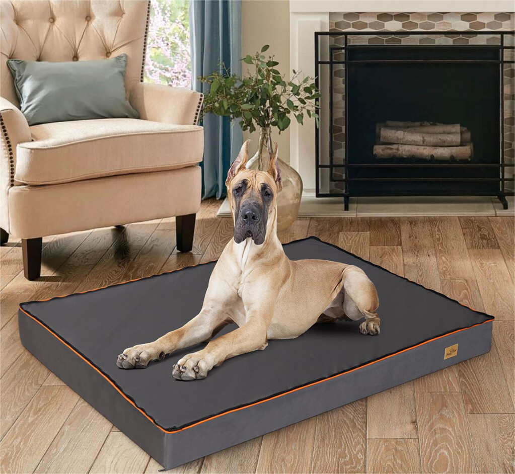 NOAH & PAW Orthopädisches Hundebett XXL 140x114x27 Cm – Mit Memory-Schaum, Kühlendem Gel & Wasserdichtem Bezug