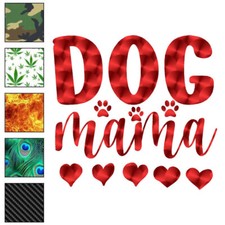 Dog Mama, Vinyl Decal Sticker, 40 Patterns 3 Sizes, 6980