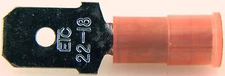Molex ETC Nylon 22-18 GA .250" Male Push-On Connector 100 Pack New Old Stock