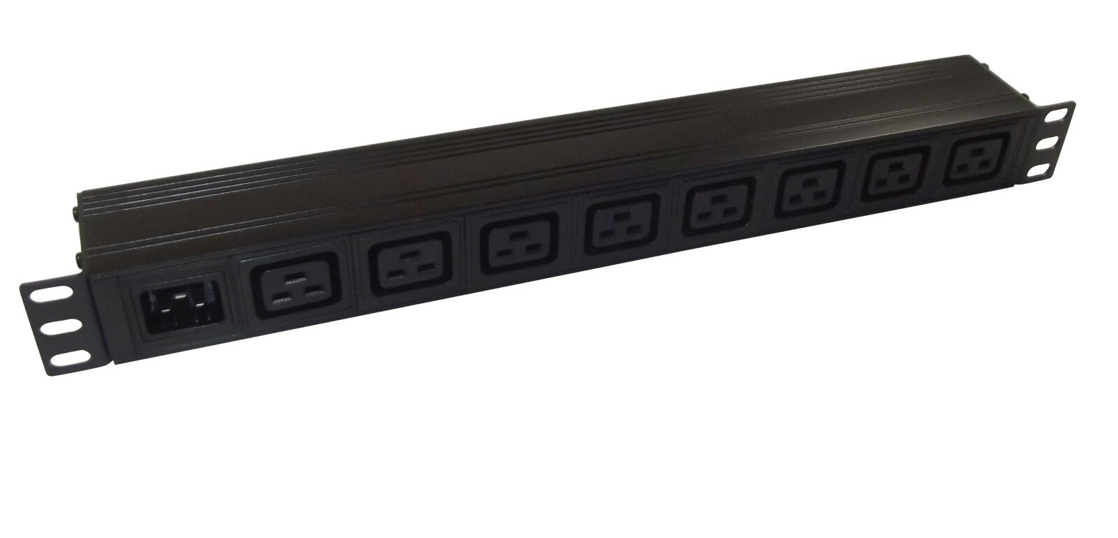 8 way IEC C19 PDU with C20 Power Inlet  for *DETACHABLE LEAD* 1U 19"" Rackmount
