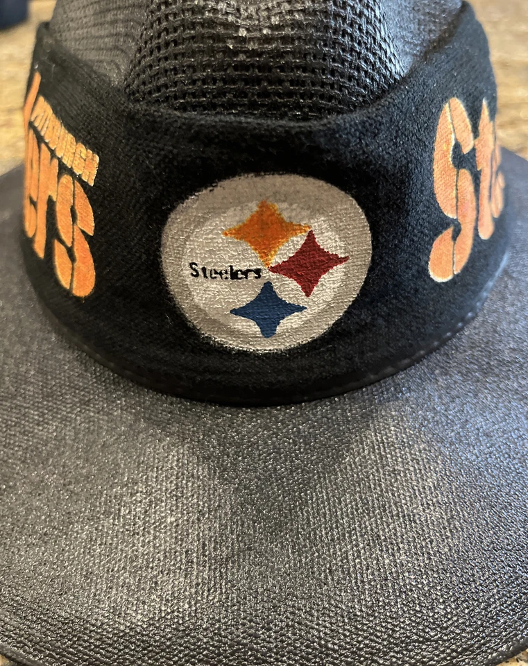 Royal Road Trading Co Mexico Original Panama Hat Size L Leather Band Steelers - Image 2 of 4