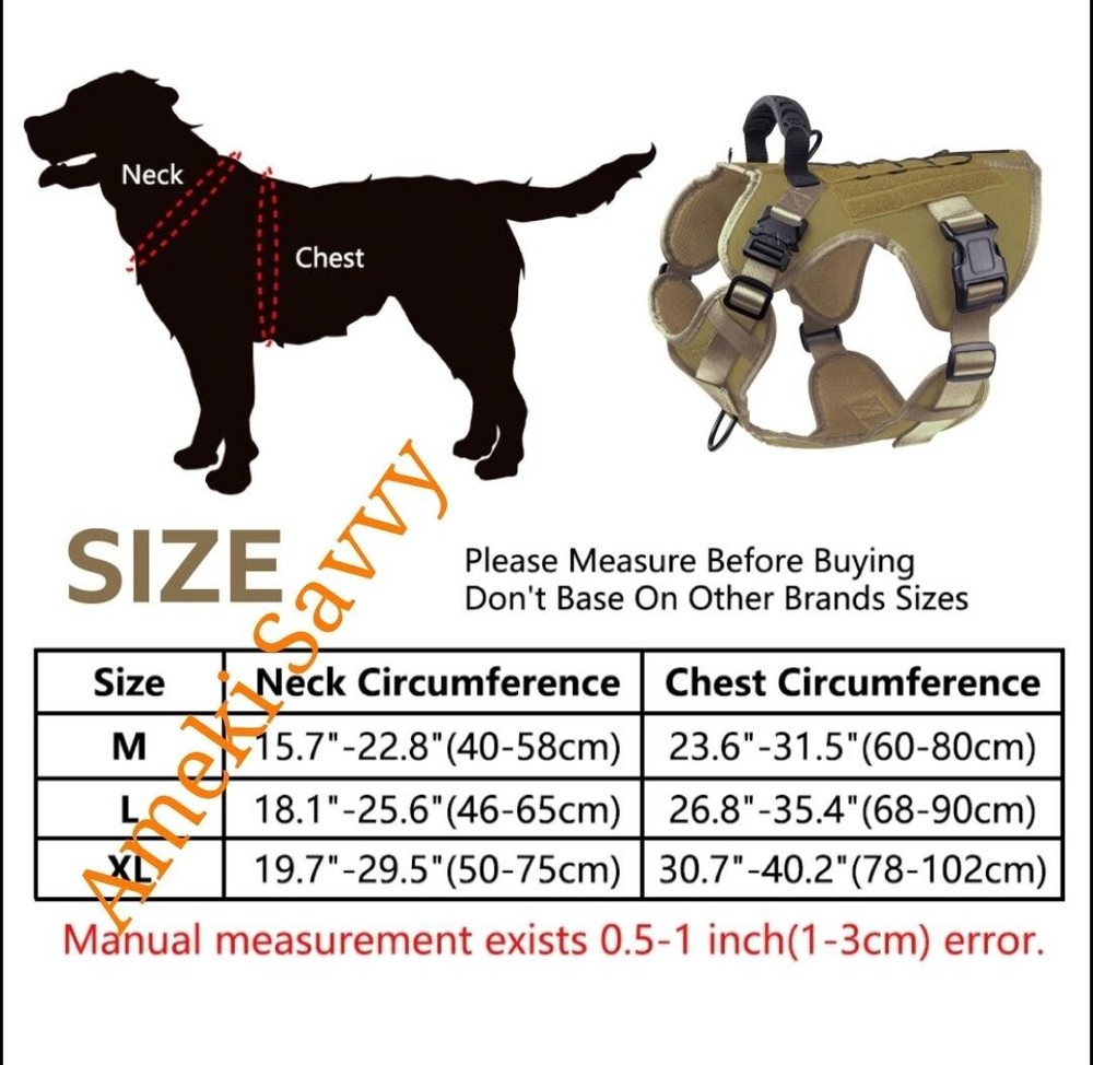 7-Piece Dog Gear Set - Red Military Harness, Leash, Collar, Gloves, Chew Bone