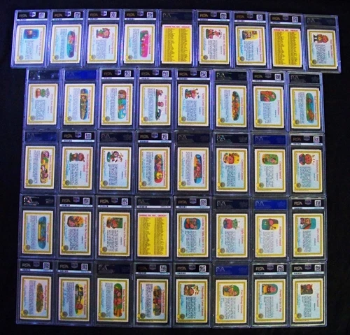 GARBAGE PAIL KIDS 1985 1st Series Complete MATTE Set 82 Cards PSA Grade 8.78 Avg