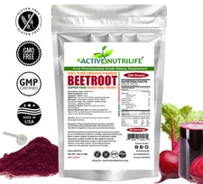 All Size Organic Beet Root Powder Raw Non GMO 100% Pure Beet Root Made In USA