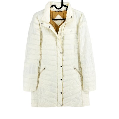 GANT White Light Down Puffer Coat Jacket Size XS