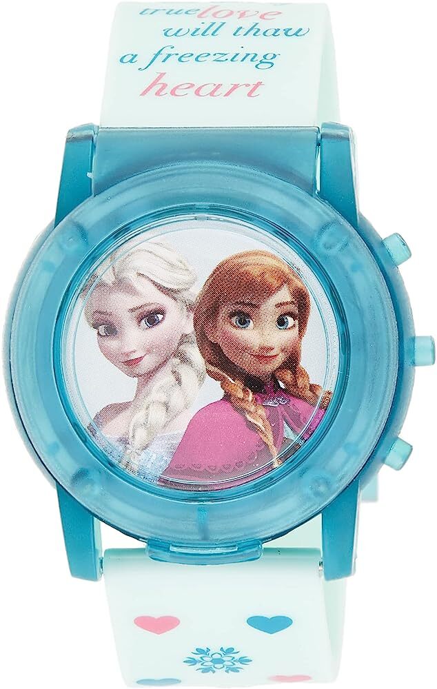 Accutime Disney Frozen Digital Quartz Plastic Blue Kids