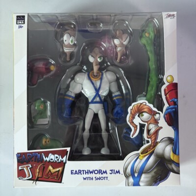 EARTHWORM JIM WITH SNOTT ACTIONFIGUR PREMIUM DNA 1/12 COLLECTION STATUE PDNA