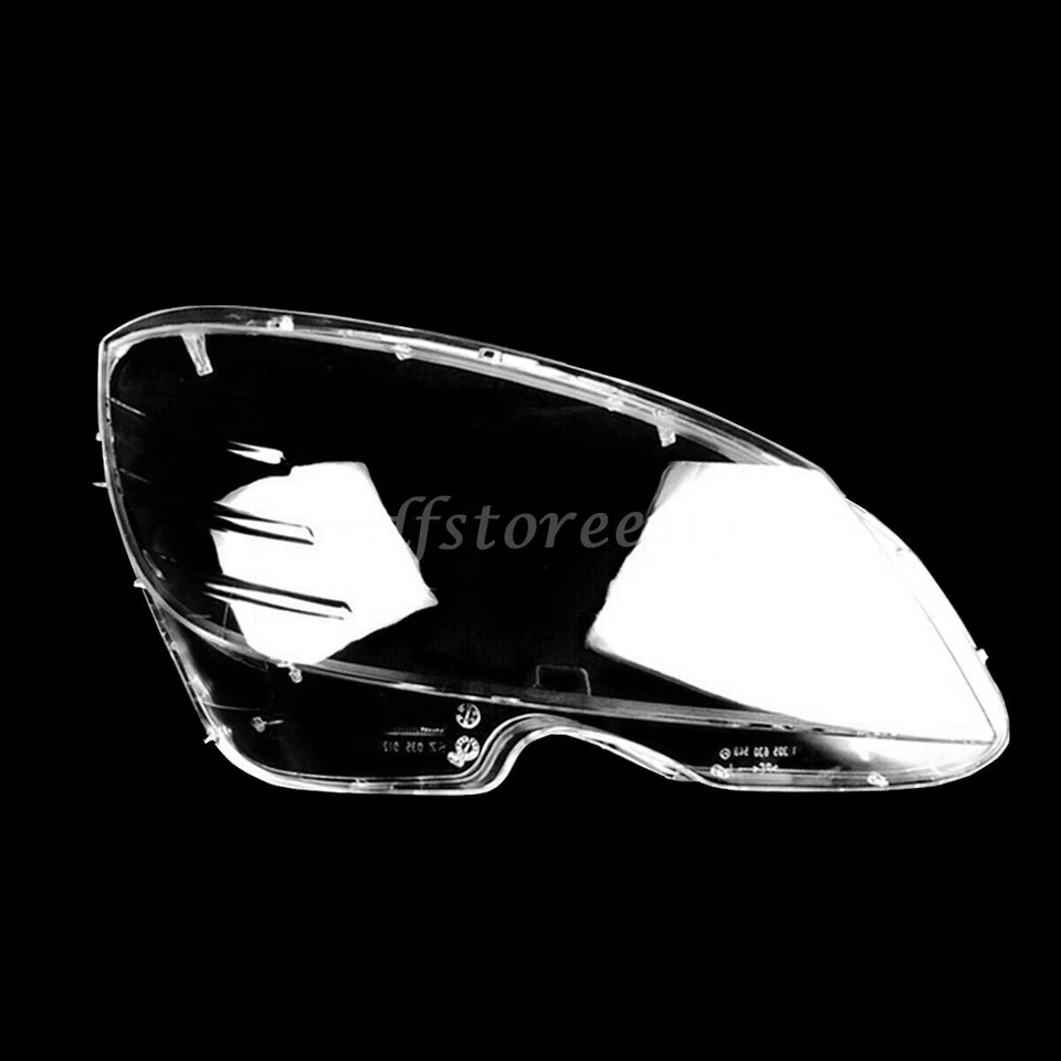 For Mercedes Benz C W204 2008-2010 LEFT+RIGHT Headlight Lens Cover Replacement Foto 4 de 4