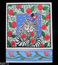 Leanin Tree Love Romance Greeting Card Flower Cat Multi Color Notions Series P21