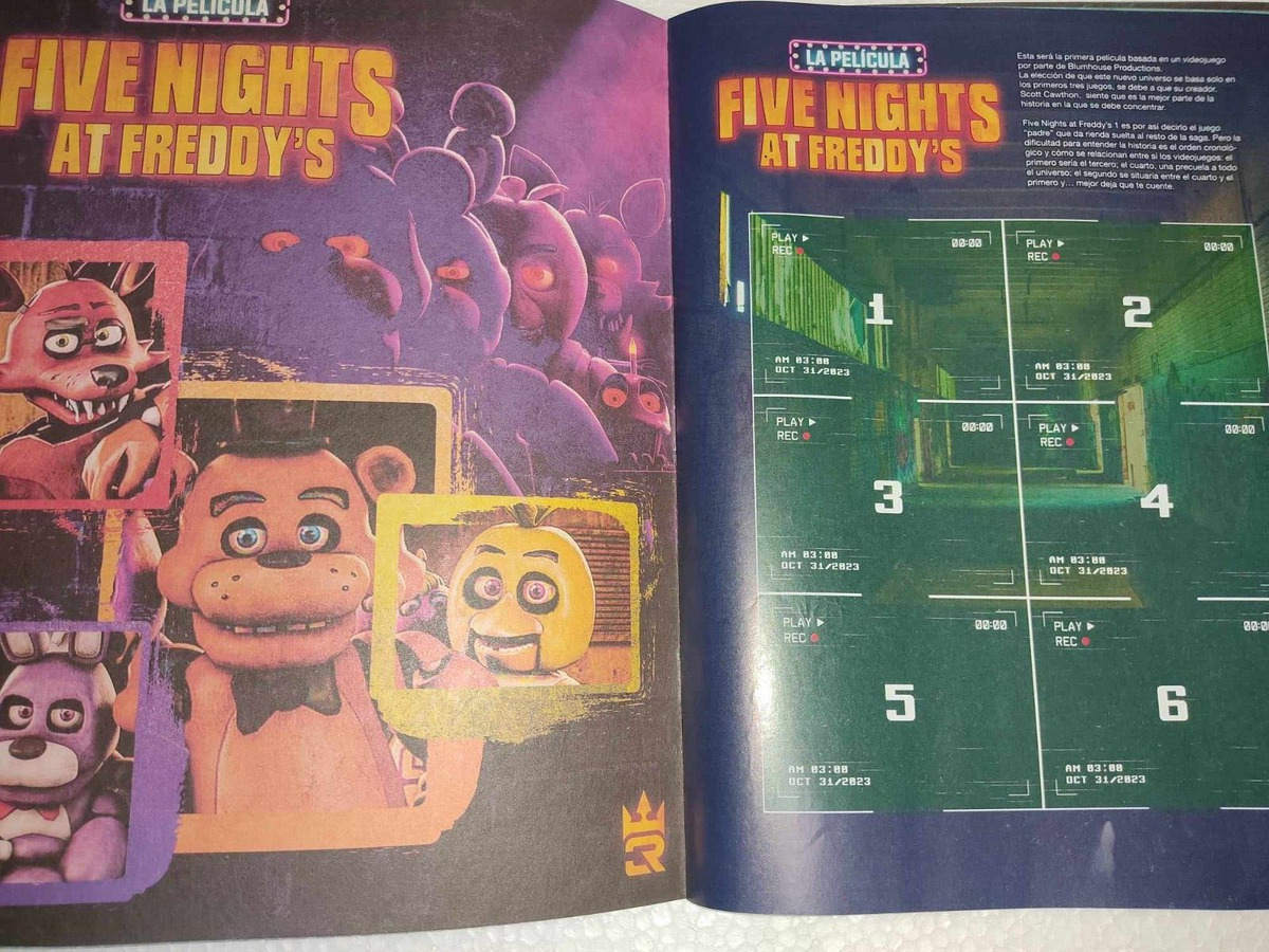 ALBUM FIVE NIGHT AT FREDDY 3R + 50 SOBRES + ADICIONALES