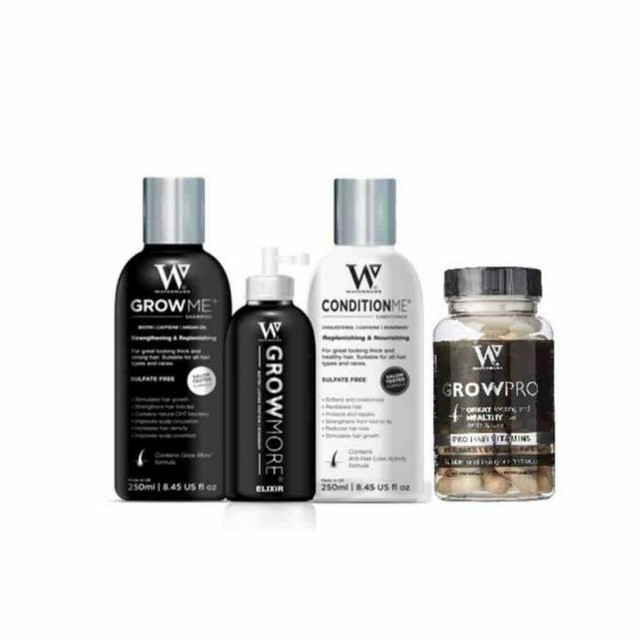 Watermans Grow Me Shampoo 250ml Conditioner 250ml & Grow More Elixir 100ml for sale online eBay