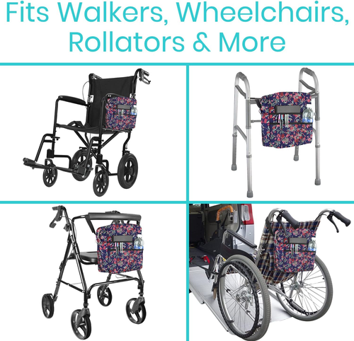Bag for Wheelchairs & Walkers - Machine Washable, Double-Stitched, Water-Resi... - Picture 7 of 12