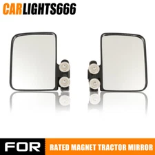 Pair Rated Magnet Tractor Side Mirror LH & RH 220lb Fit For Kubota John Deere