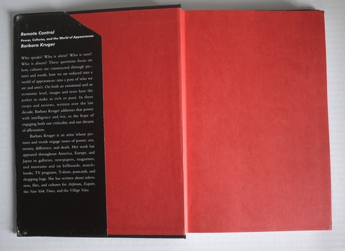 BARBARA KRUGER, Remote Control, First Ed. Hardcover/DJ 1993, Art Essay. RARE - Foto 5 di 16